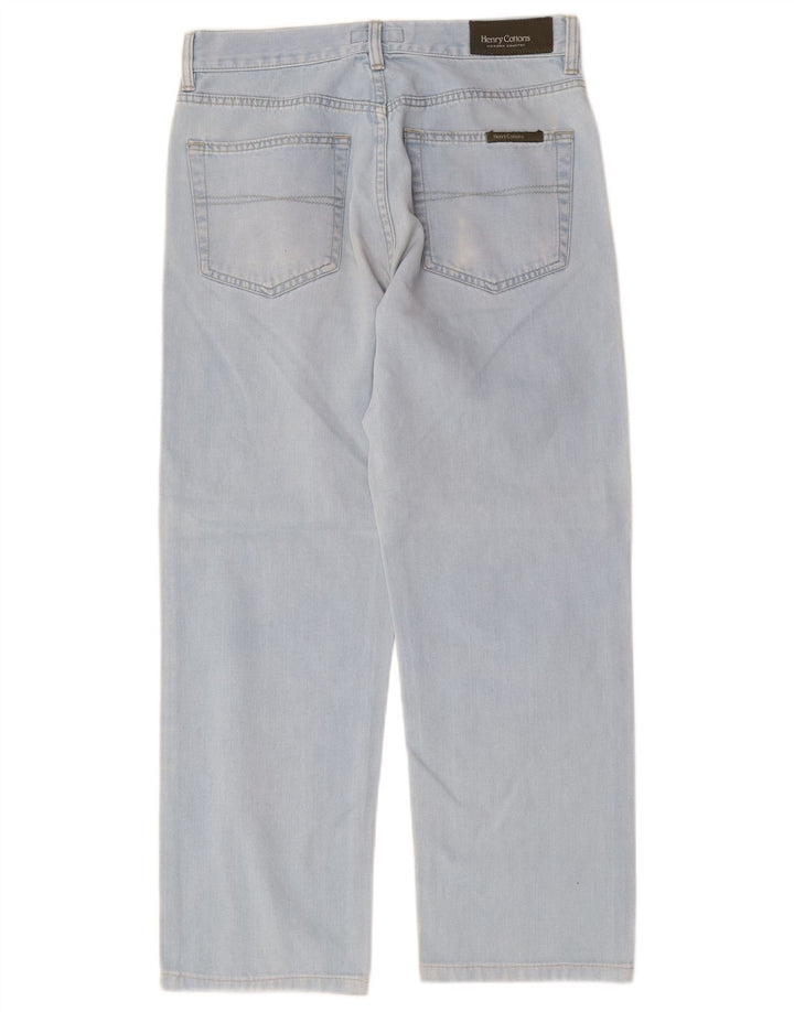 Henry Cottons Womens Straight Jeans W31 L26 Blue Cotton