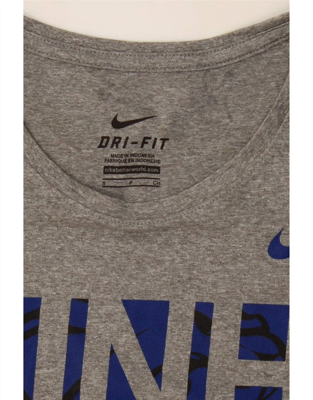NIKE Womens UNH Wildcats Graphic T-Shirt Top UK 10 Small Grey Polyester Vintage Nike and Second-Hand Nike from Messina Hembry 