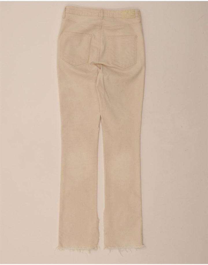ZARA Womens Slim Jeans EU 38 Small W26 L32 Off White Cotton Vintage Zara and Second-Hand Zara from Messina Hembry 