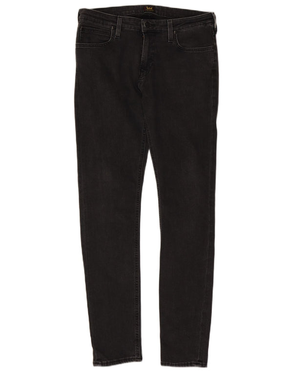 Lee Womens Malone Skinny Jeans W33 L32 Black Cotton