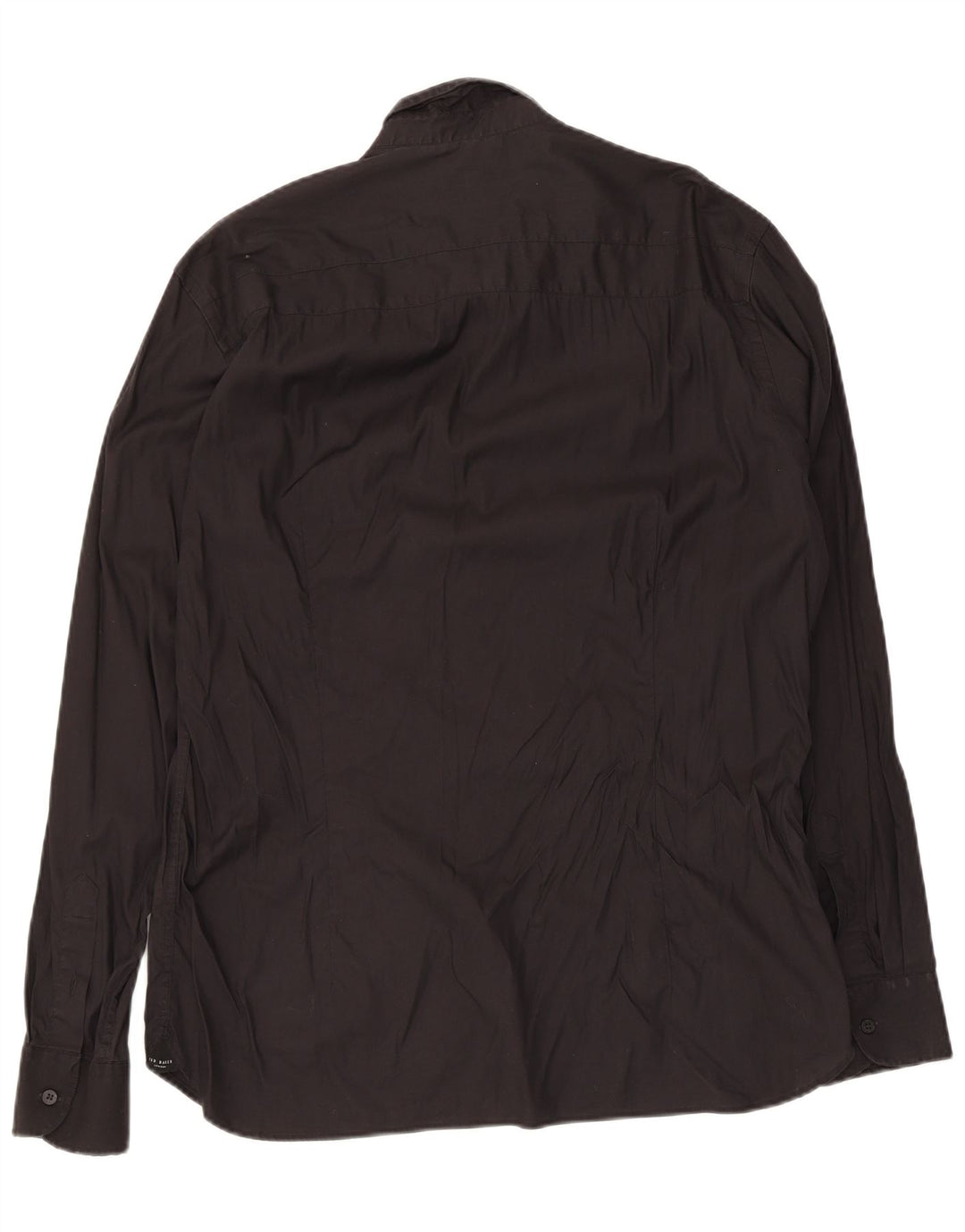 Ted Baker Mens Shirt Size 5 XL Black Cotton