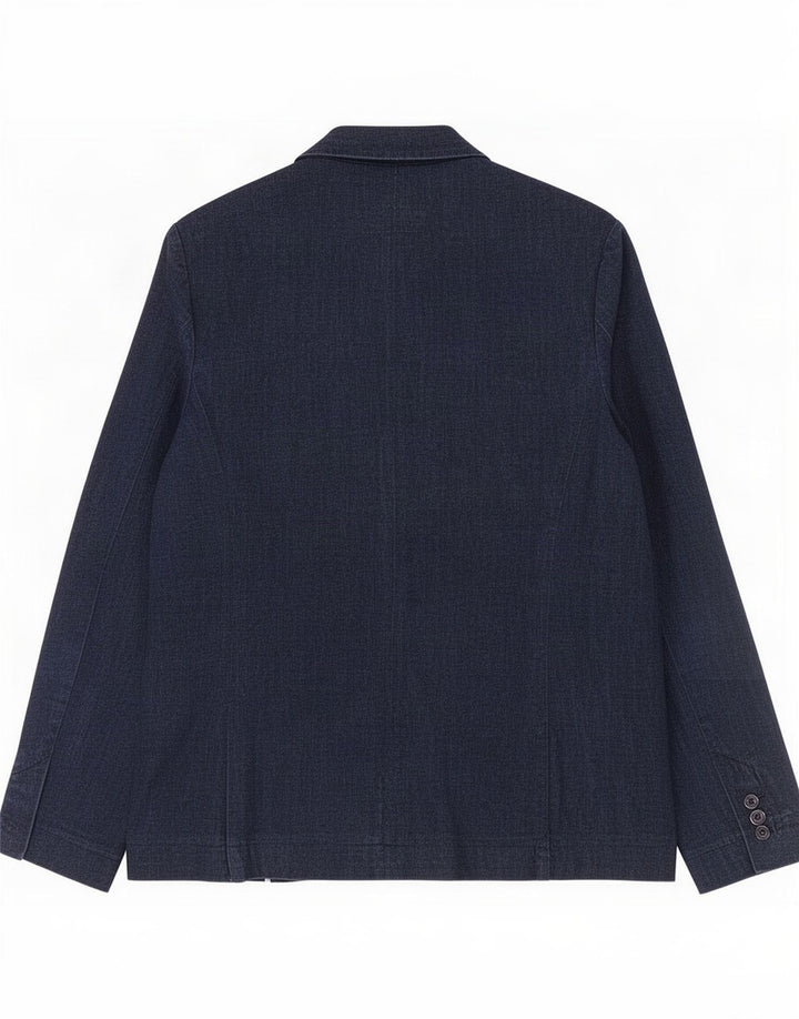 Marks & Spencer Womens 1 Button Blazer Jacket UK 14 Medium Navy Blue