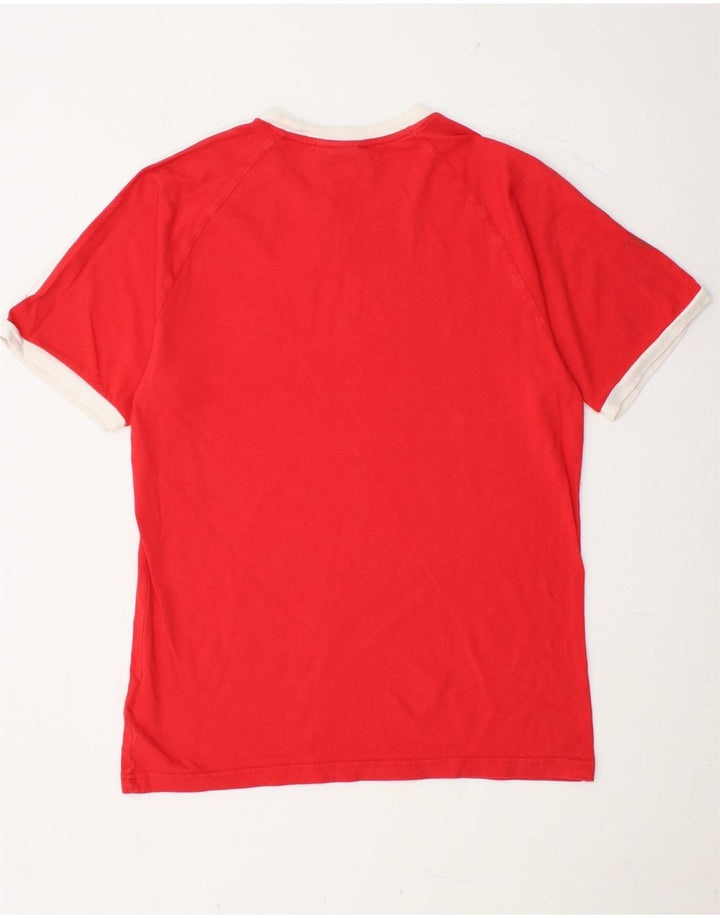 ADIDAS Mens T-Shirt Top Large Red Cotton