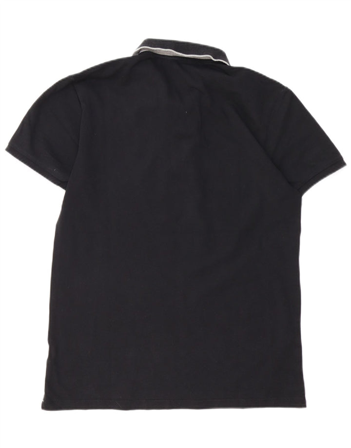 Gas Mens Polo Shirt Medium Black