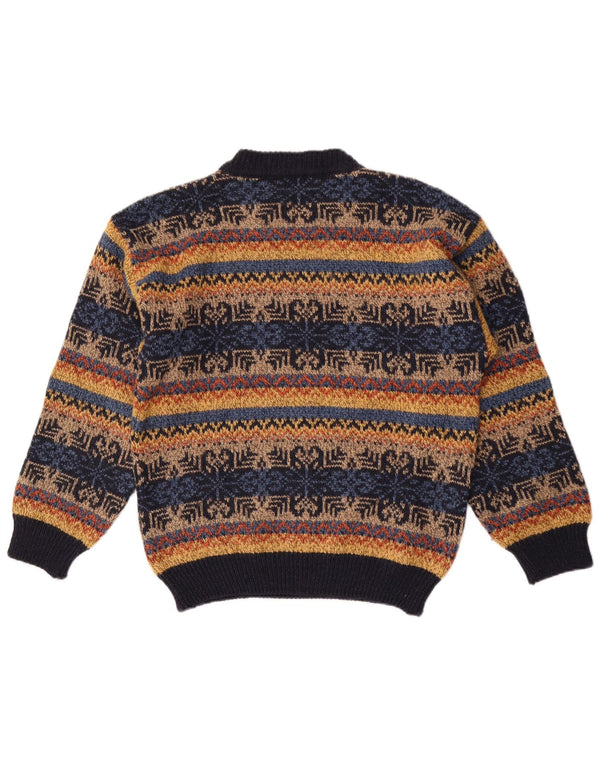 Vintage Mens Turtle Neck Jumper Sweater IT 50 Medium Multicoloured