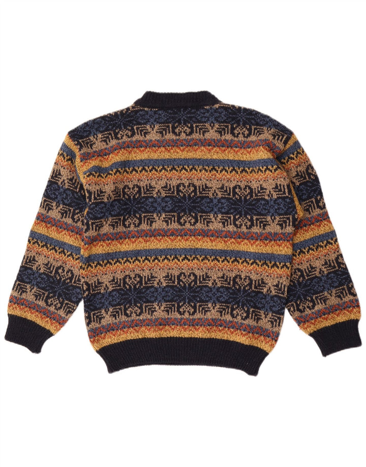 Vintage Mens Turtle Neck Jumper Sweater IT 50 Medium Multicoloured