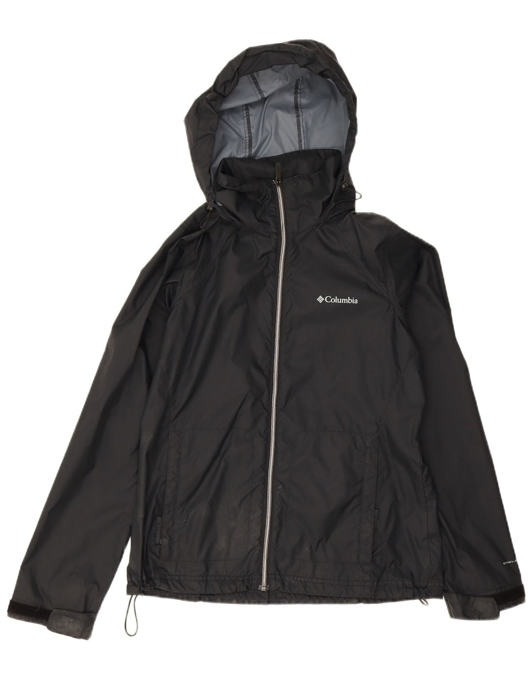 Columbia Mens Omni-Shield Hooded Rain Jacket UK 38 Medium Black Nylon