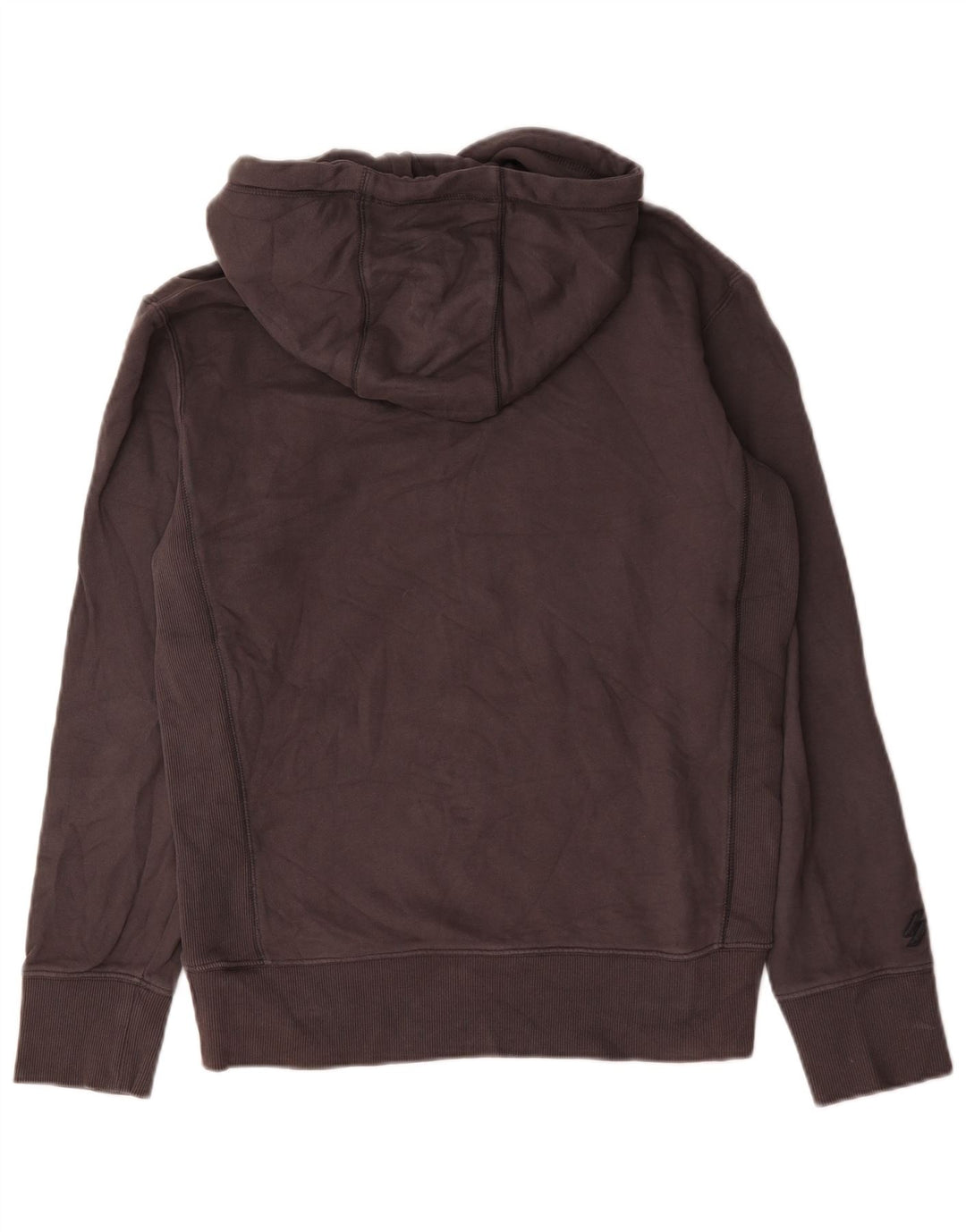 Superdry Mens Hoodie Jumper Small Grey Cotton