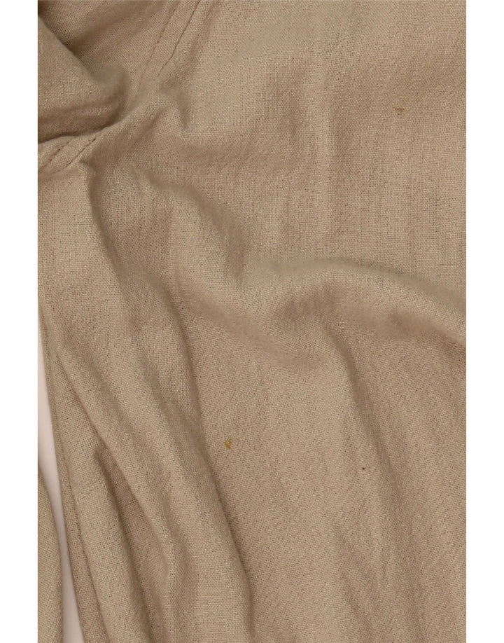 Marks & Spencer Mens Regular Fit Chino Trousers W36 L33 Beige Linen