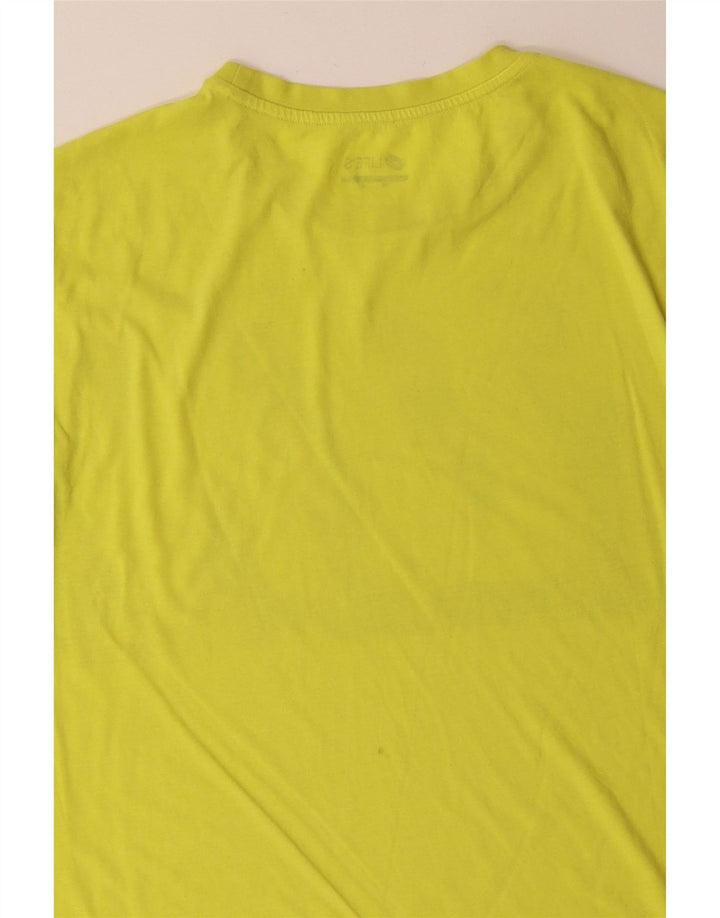 LOTTO Mens Life's Graphic T-Shirt Top XL Yellow Cotton