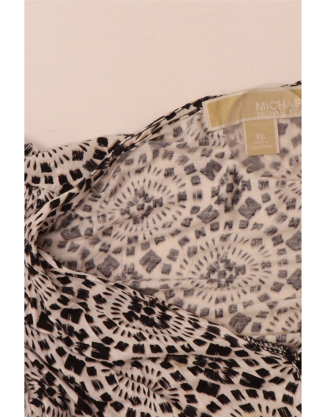 MICHAEL KORS Womens Sleeveless A-Line Dress UK 18 XL Black Floral Rayon