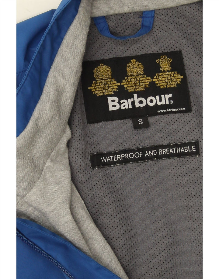 Barbour Mens Windbreaker Jacket UK 36 Small Blue