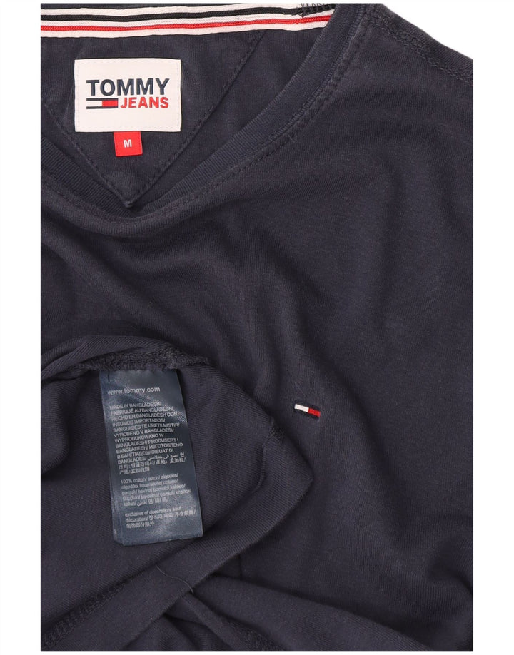 TOMMY HILFIGER Mens Top Long Sleeve Medium Navy Blue Cotton