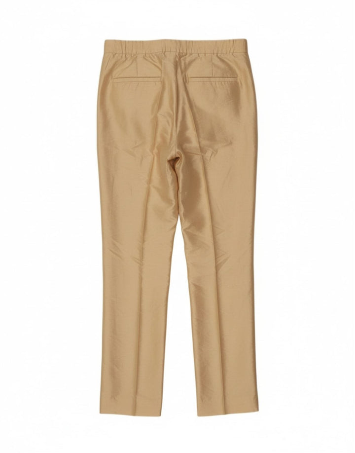 Aspesi Womens Slim Chino Trousers IT 42 Medium W30 L29 Beige Silk