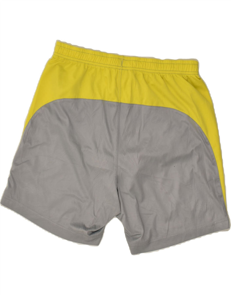 UMBRO Mens Tailored Sport Shorts Large Grey Colourblock Polyester | Vintage Umbro | Thrift | Second-Hand Umbro | Used Clothing | Messina Hembry 