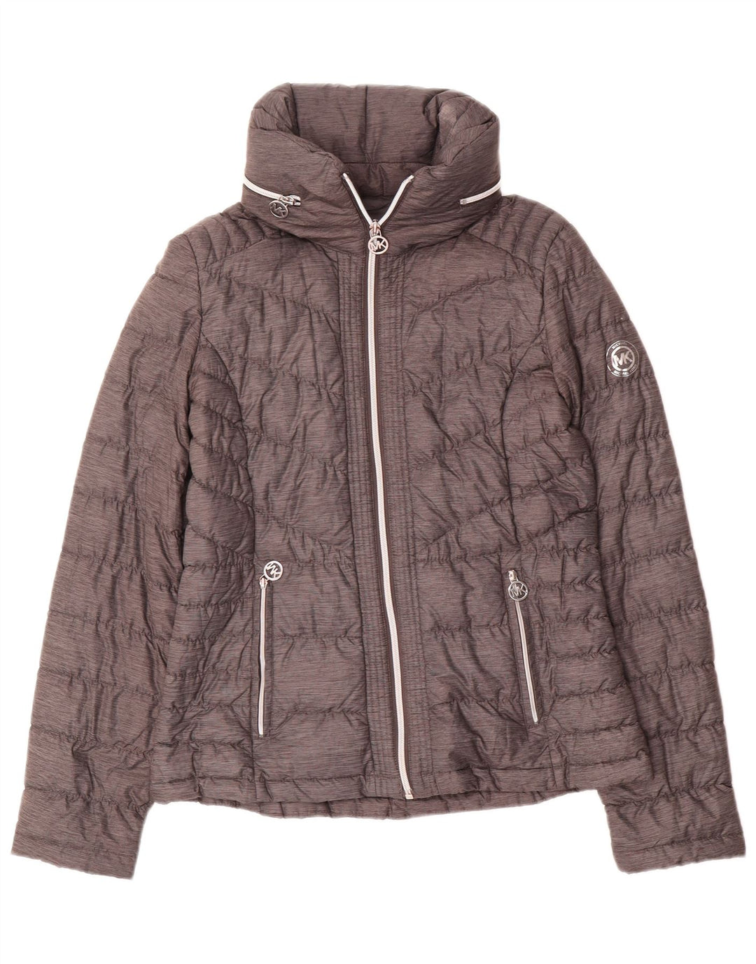 Michael Kors Womens Padded Jacket UK 10 Small Grey Nylon