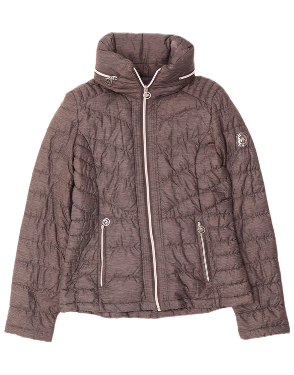 Michael Kors Womens Padded Jacket UK 10 Small Grey Nylon
