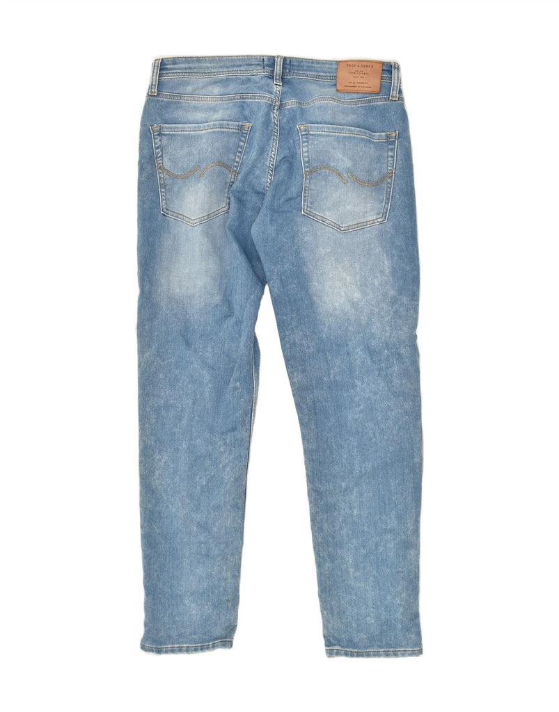 JACK & JONES Mens Distressed Slim Jeans W32 L32 Blue Cotton | Vintage Jack & Jones | Thrift | Second-Hand Jack & Jones | Used Clothing | Messina Hembry 