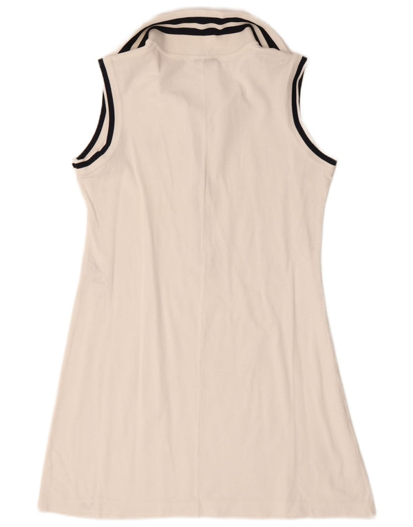Rifle Womens Sleeveless Tennis Dress UK 18 XL White Cotton