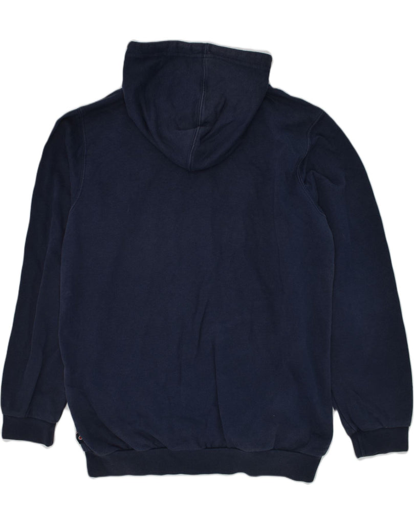 CHAMPION Boys Graphic Hoodie Jumper 13-14 Years XL Navy Blue Cotton | Vintage Champion | Thrift | Second-Hand Champion | Used Clothing | Messina Hembry 