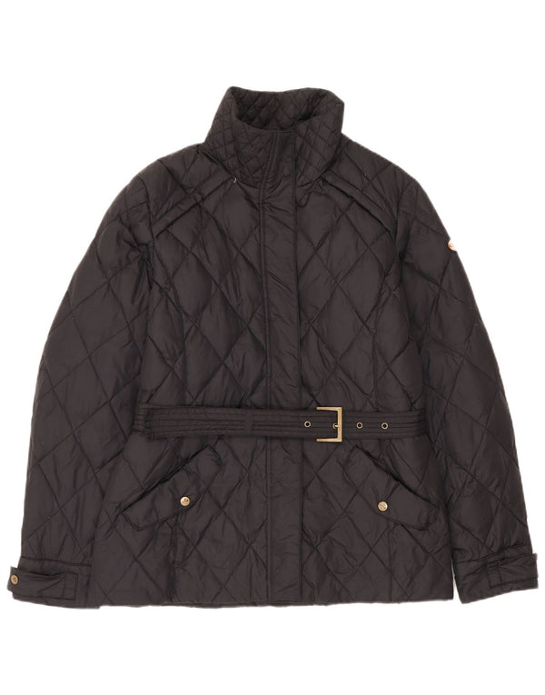 Diadora Womens Quilted Jacket UK 14 Medium Black