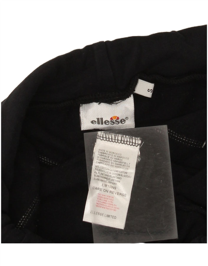 Ellesse Womens Tracksuit Trousers UK 10 Small  Navy Blue Cotton
