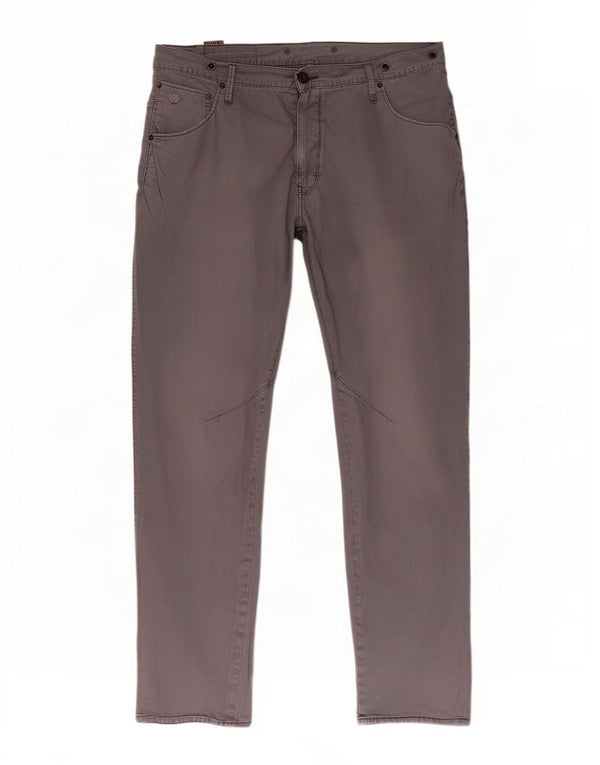 G-Star Mens Slim Casual Trousers W36 L34 Grey Cotton