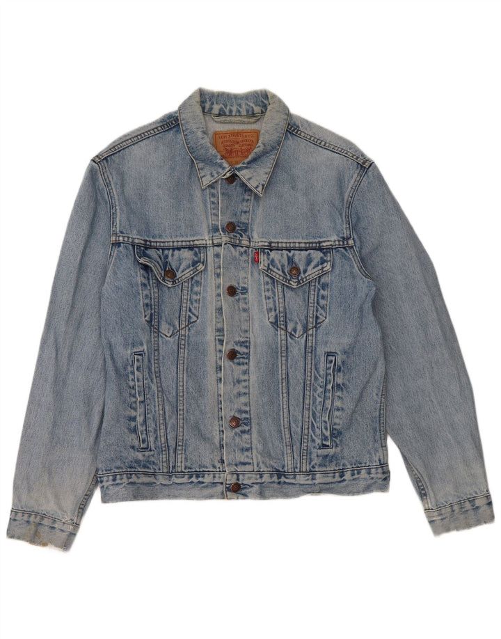 Levi's Mens Denim Jacket UK 38 Medium Blue Cotton