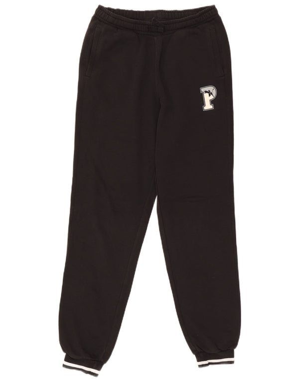 Puma Boys Graphic Tracksuit Trousers Joggers 15-16 Years Black Cotton