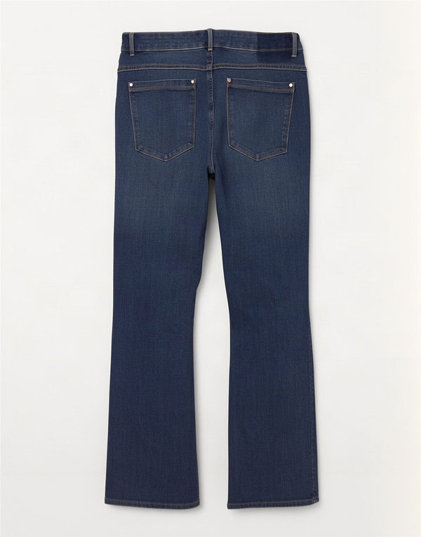 Marks & Spencer Womens Magic Slim Flared Jeans UK 16 Large 35 L28 Blue