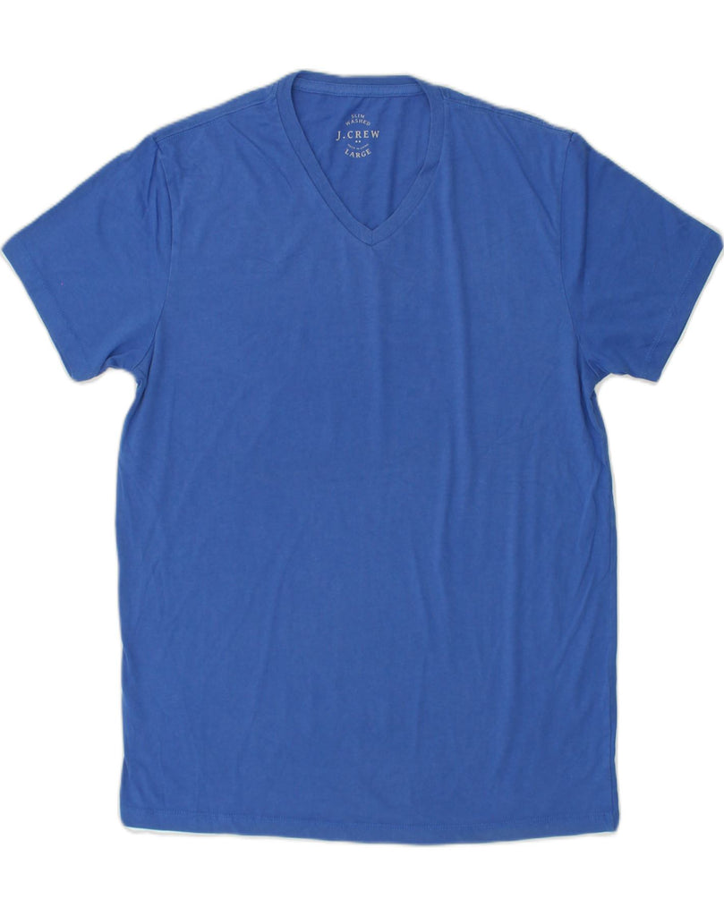 J. CREW Mens Slim T-Shirt Top Large Blue | Vintage J. Crew | Thrift | Second-Hand J. Crew | Used Clothing | Messina Hembry 