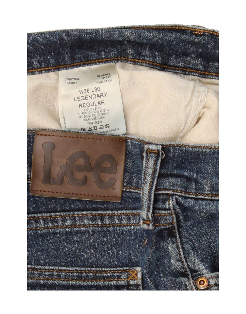 LEE Mens Legendary Cropped Jeans W36 L24 Navy Blue Cotton Vintage Lee and Second-Hand Lee from Messina Hembry 