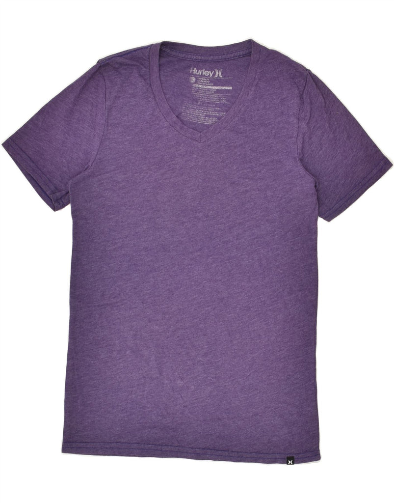 HURLEY Womens Premium Fit T-Shirt Top UK 12 Medium Purple Cotton | Vintage Hurley | Thrift | Second-Hand Hurley | Used Clothing | Messina Hembry 