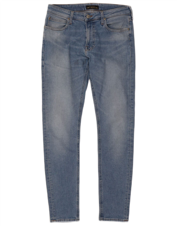 LEE Womens Malone Skinny Jeans W31 L30 Blue Cotton