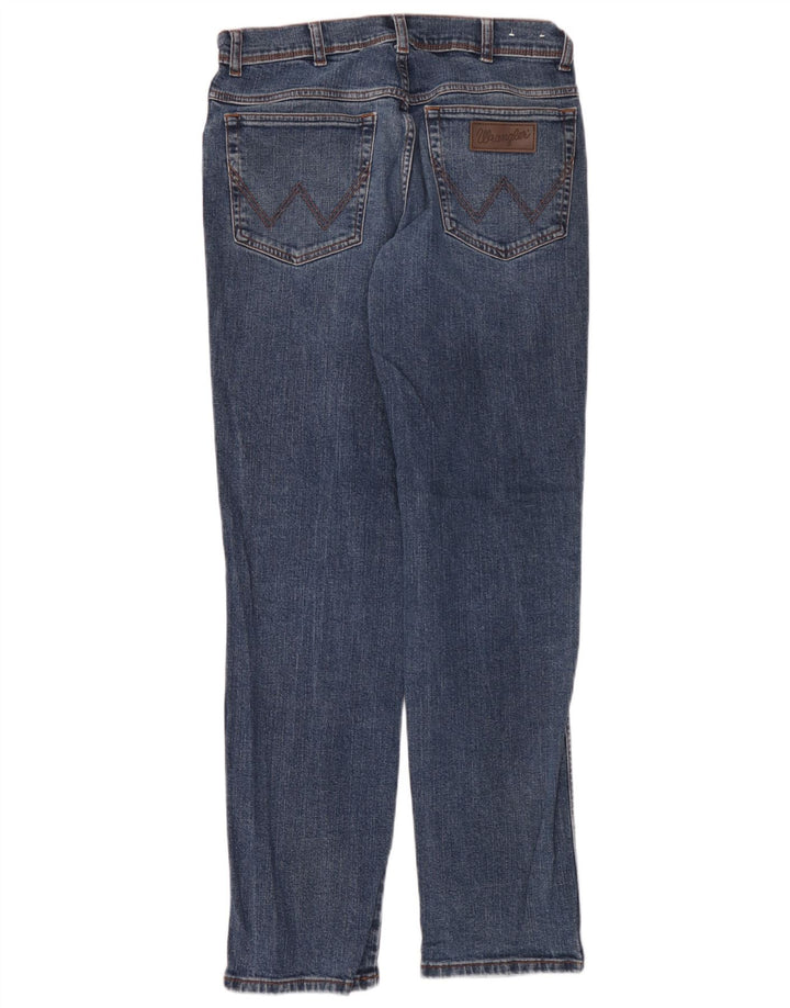 Wrangler Mens Texas Slim Jeans W33 L34 Blue Cotton