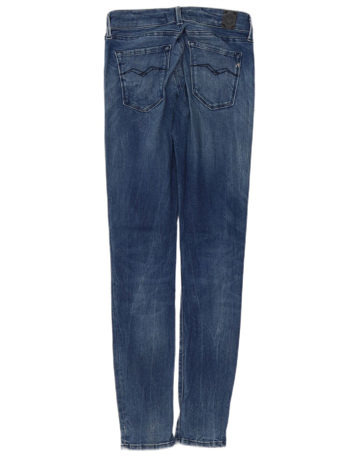 REPLAY Womens Skinny Jeans W25 L29  Navy Blue