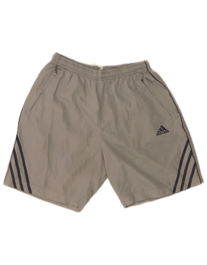 Adidas Mens Sport Shorts UK 40/42 Medium Grey Polyester
