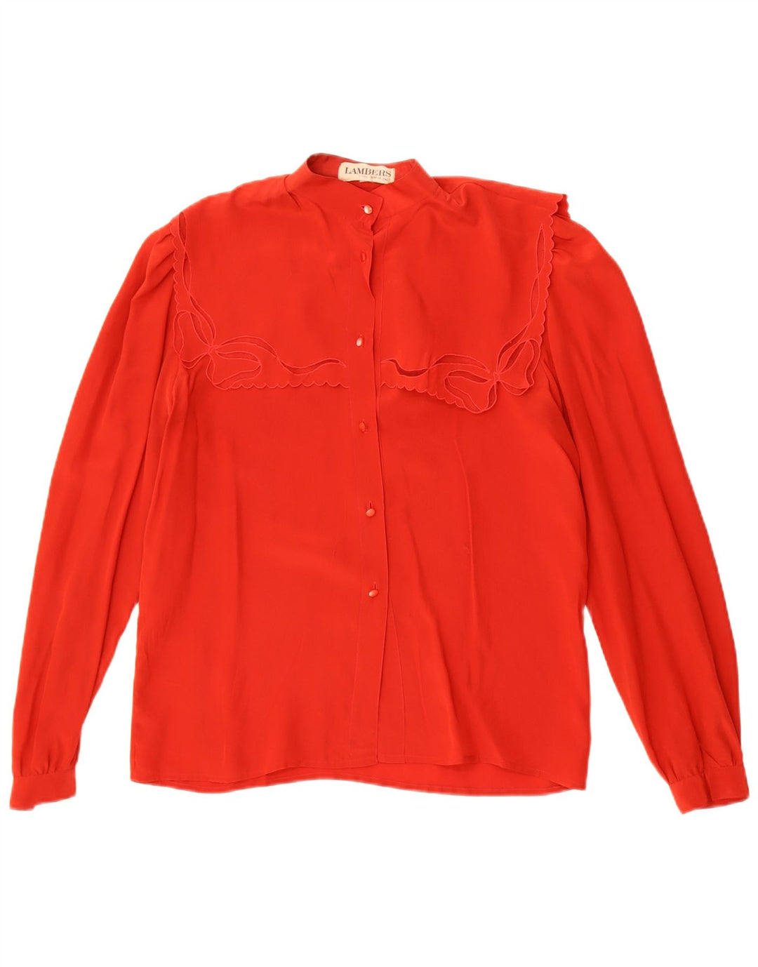 Lambers Womens Shirt Blouse IT 40 Small Red