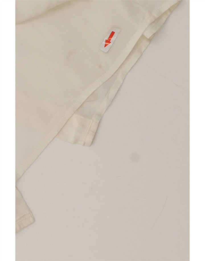 Arcadia Womens Shirt Blouse IT 46 Large Off White Acetate