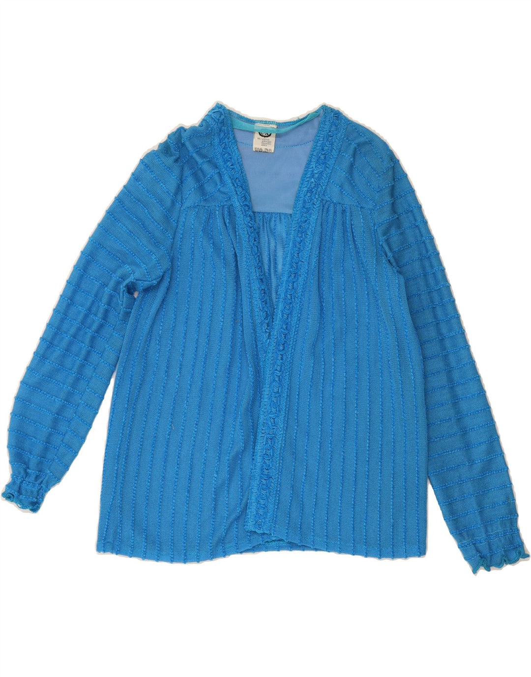 C&A Womens Long Sleeve Cardigan Top EU 38 Medium Blue Acrylic Vintage C&A and Second-Hand C&A from Messina Hembry 