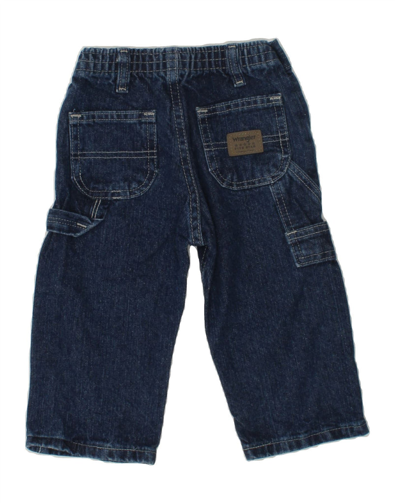 WRANGLER Baby Boys Straight Jeans 12-18 Months W18 L10 Navy Blue Cotton | Vintage Wrangler | Thrift | Second-Hand Wrangler | Used Clothing | Messina Hembry 