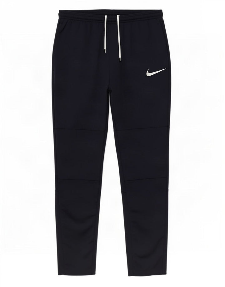 Nike Mens Dri Fit Tracksuit Trousers Medium Navy Blue Polyester