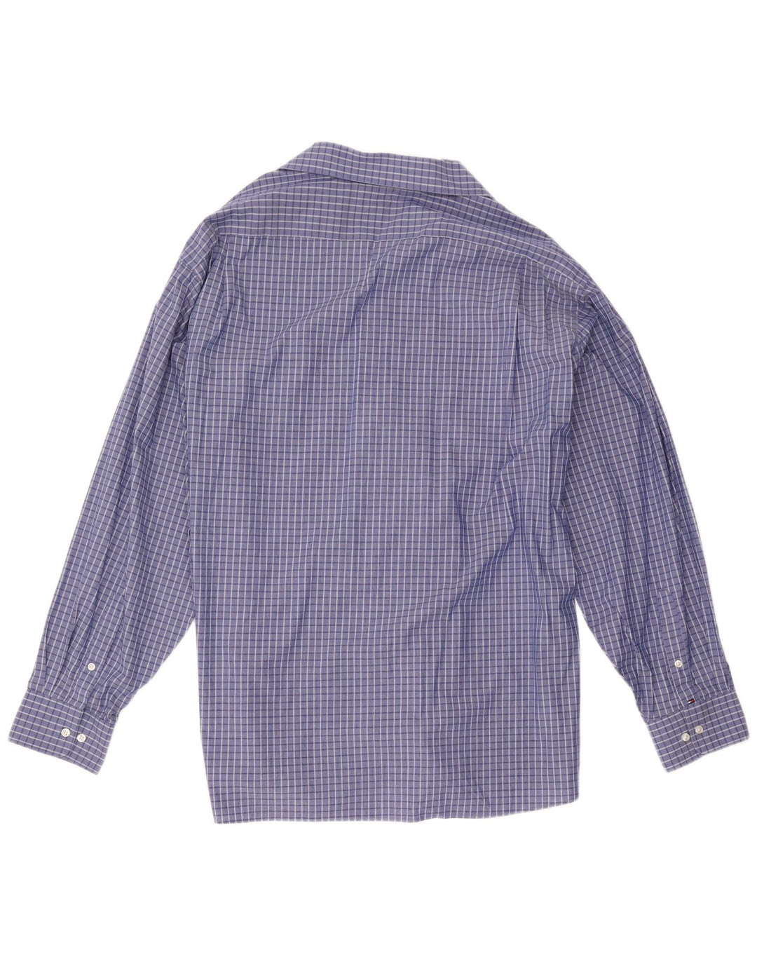 Tommy Hilfiger Mens Regular Fit Shirt 2XL Blue Check Cotton