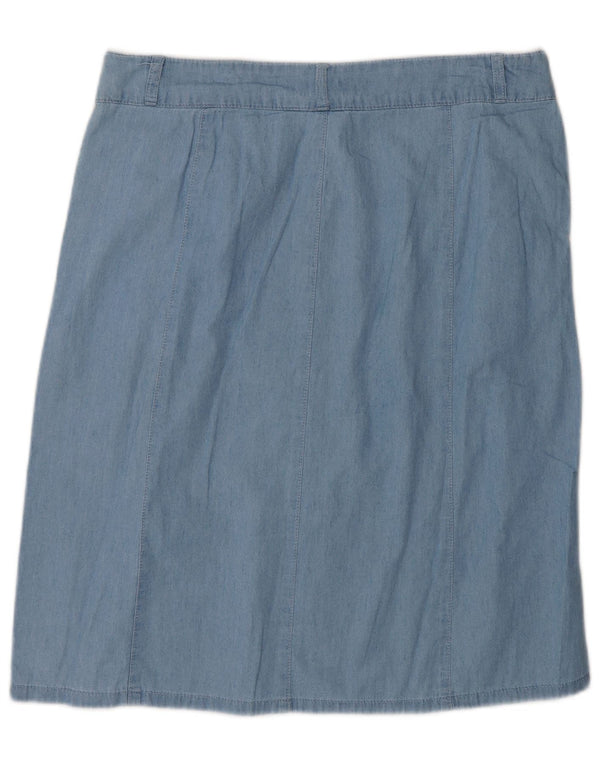 Collection Womens Denim Skirt UK 14 Large W32 Blue Cotton