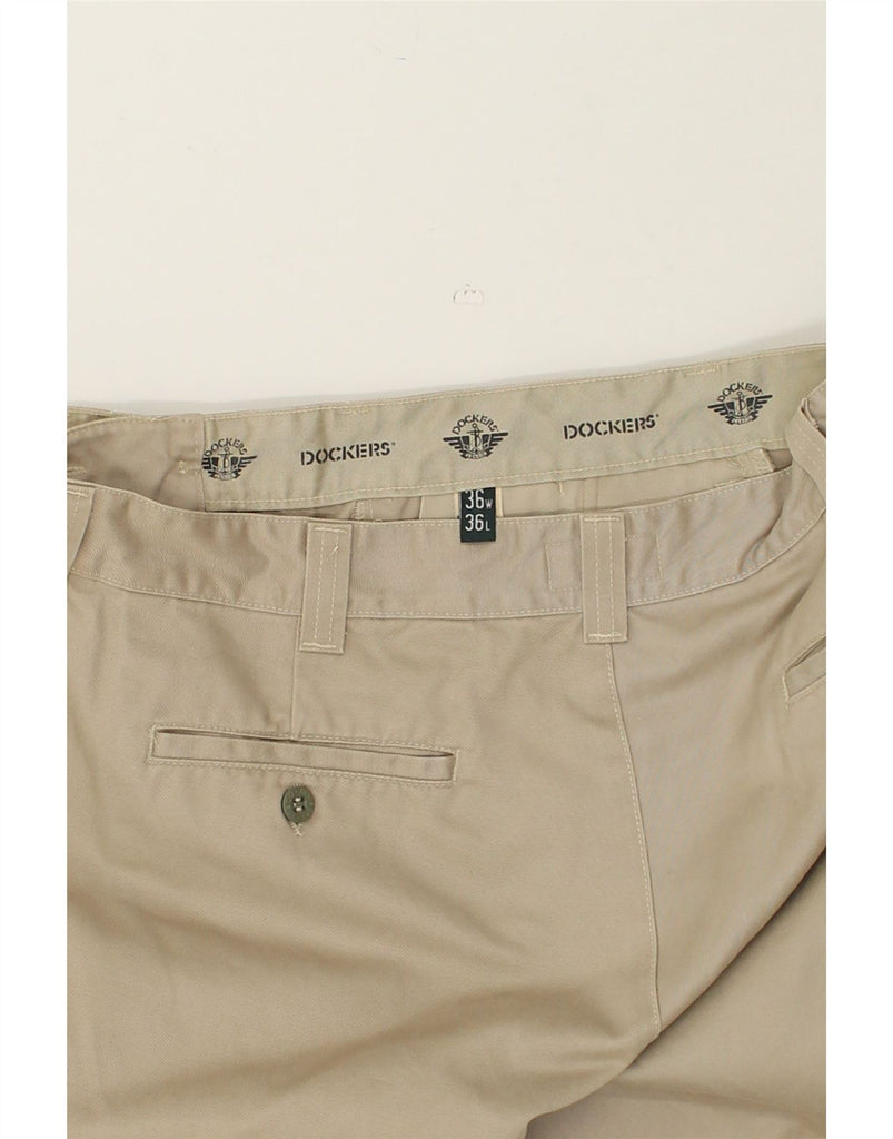 DOCKERS Mens Tapered Chino Trousers W36 L33 Beige Cotton | Vintage Dockers | Thrift | Second-Hand Dockers | Used Clothing | Messina Hembry 