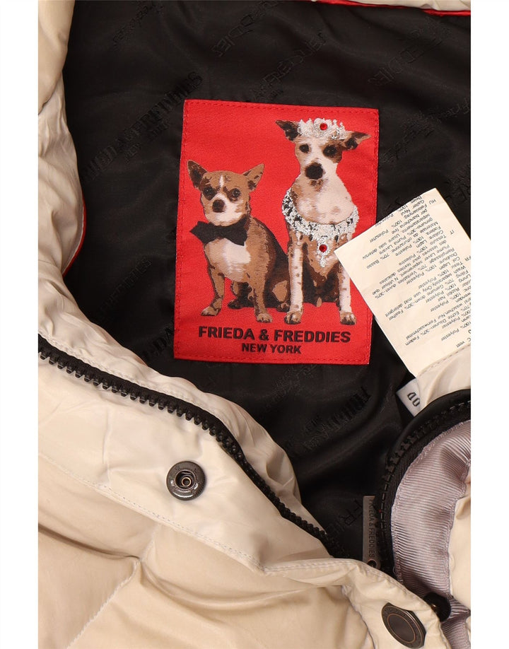 FRIEDA & FREDDIES Womens Padded Gilet EU 40 Medium Beige Polyester