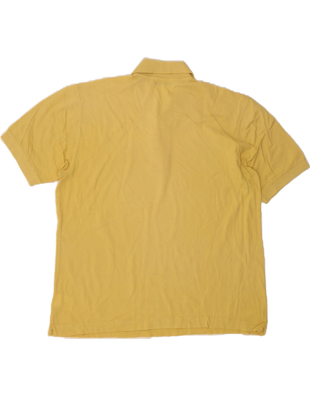SERGIO TACCHINI Mens Polo Shirt IT 48 Medium Yellow Cotton Vintage Sergio Tacchini and Second-Hand Sergio Tacchini from Messina Hembry 
