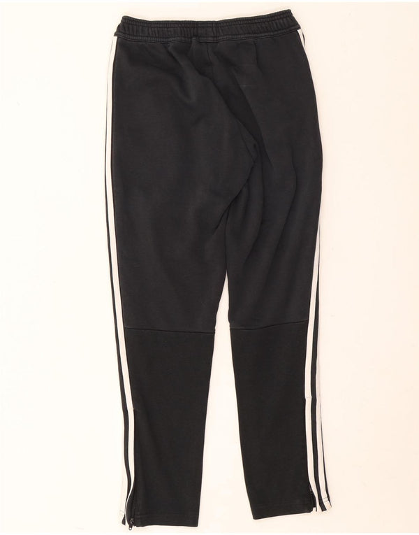 Adidas Boys Tracksuit Trousers 11-12 Years Black Cotton