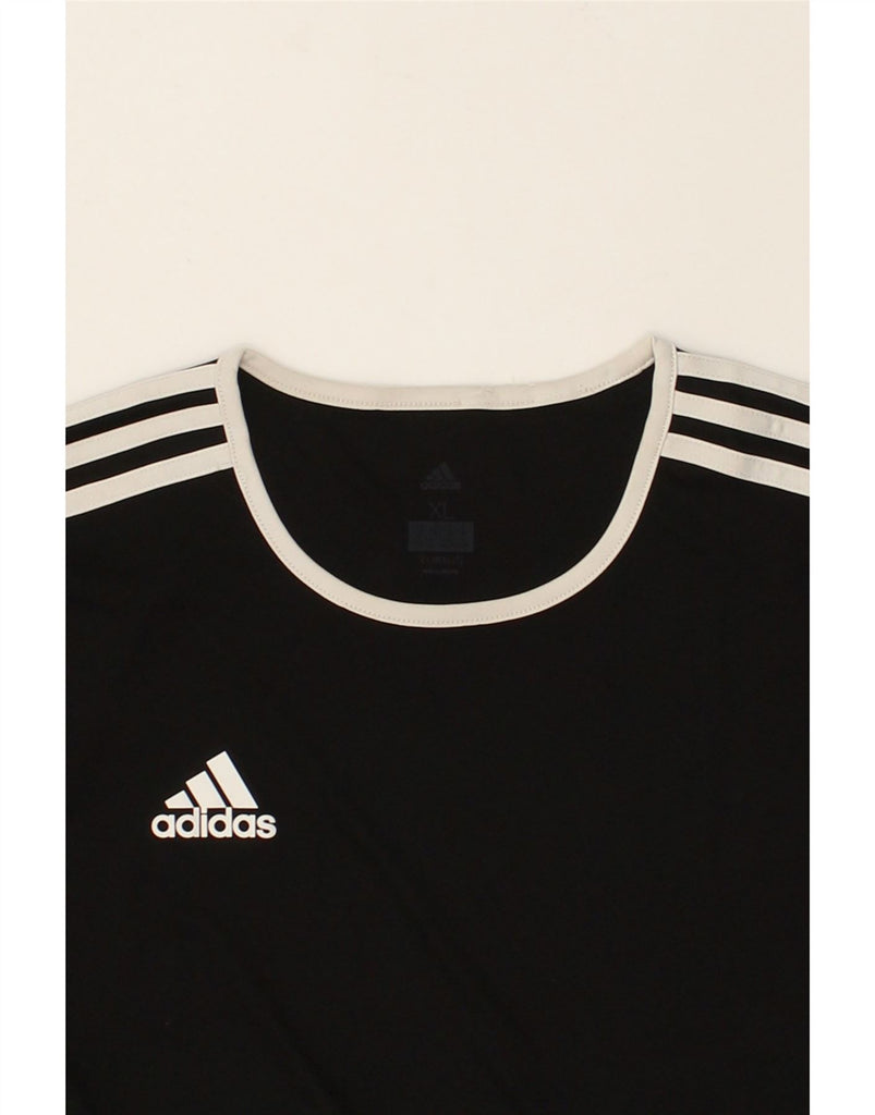 ADIDAS Mens Climalite T-Shirt Top XL Black Polyester | Vintage Adidas | Thrift | Second-Hand Adidas | Used Clothing | Messina Hembry 