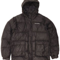 Columbia Mens Omni-Shield Hooded Padded Jacket UK 38 Medium Black Nylon